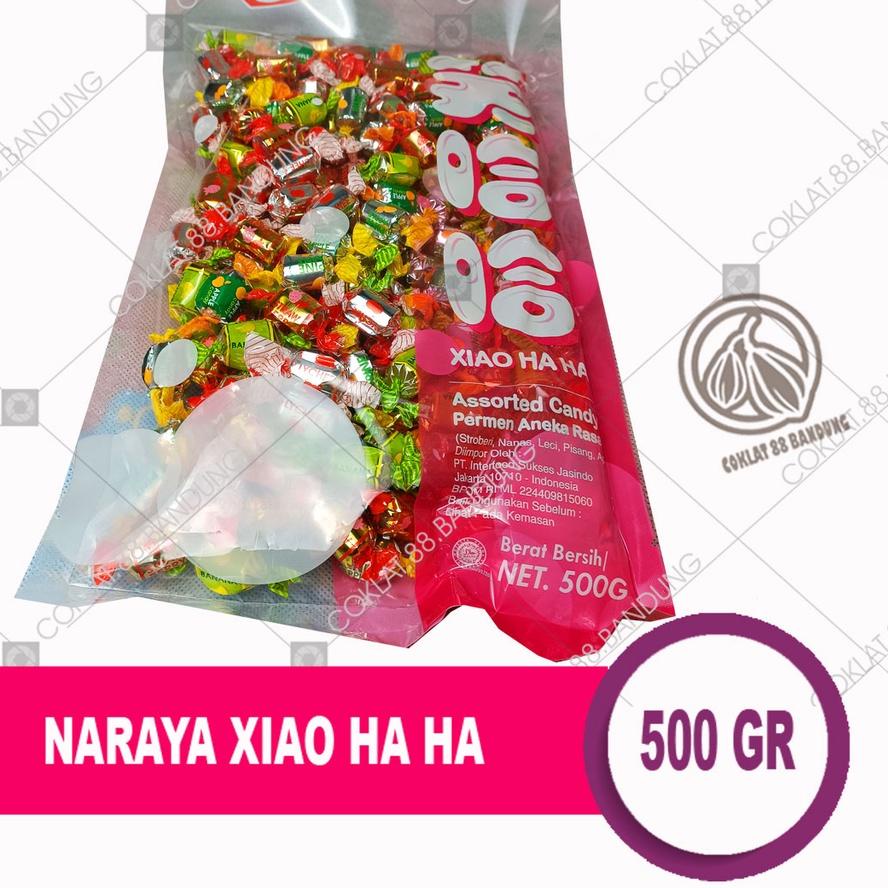 

PROMO HARI INI NARAYA Xiao Ha Ha 500gr Halal MUI - Permen Rasa Buah Assorted Candy Naraya Xiao HaHa 500 gr/gram !!