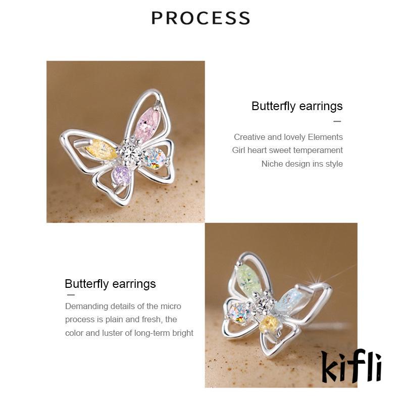 Anting Desain Kupu-Kupu Bahan 925 Sterling Silver Untuk Wanita