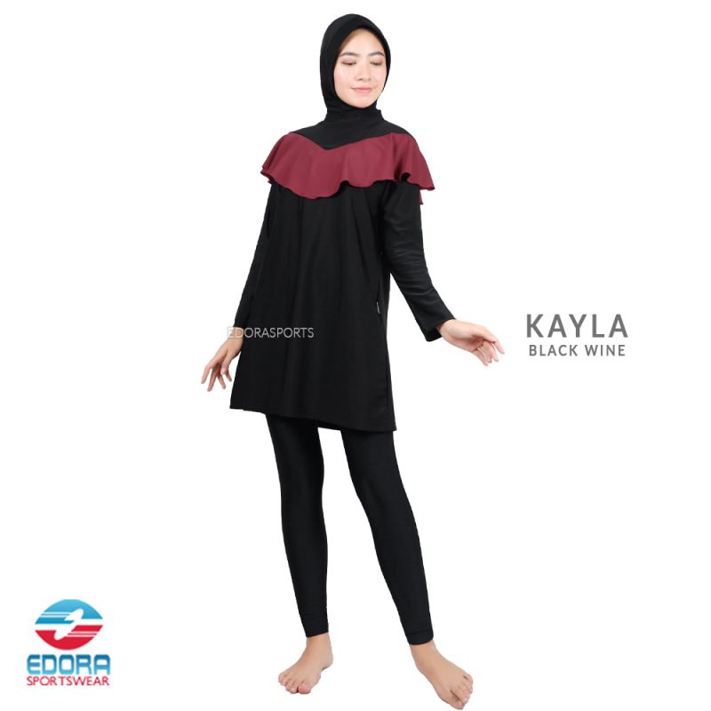 Baju Renang Muslim Wanita Dewasa KAYLA Loose Fit Muslimah EDORA