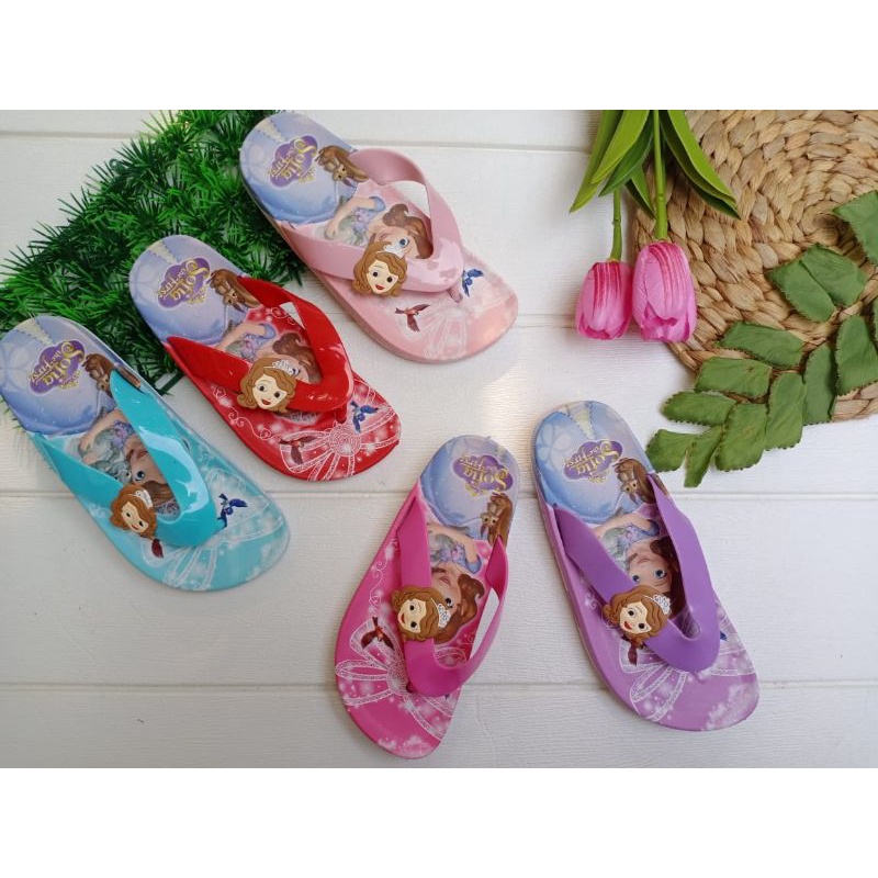 SANDAL SOFIA ANAK SIZE 24-35 - SANDAL JELLY ANAK PEREMPUAN MURAH - SANDAL JEPIT ANAK PEREMPUAN - SAN