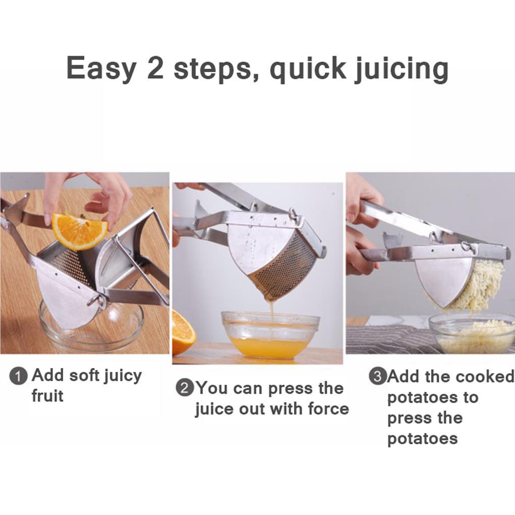 Potato Masher Ricer Fruit Sayur Manual Tangan Stainless Steel Untuk Puree Fruit Juicer