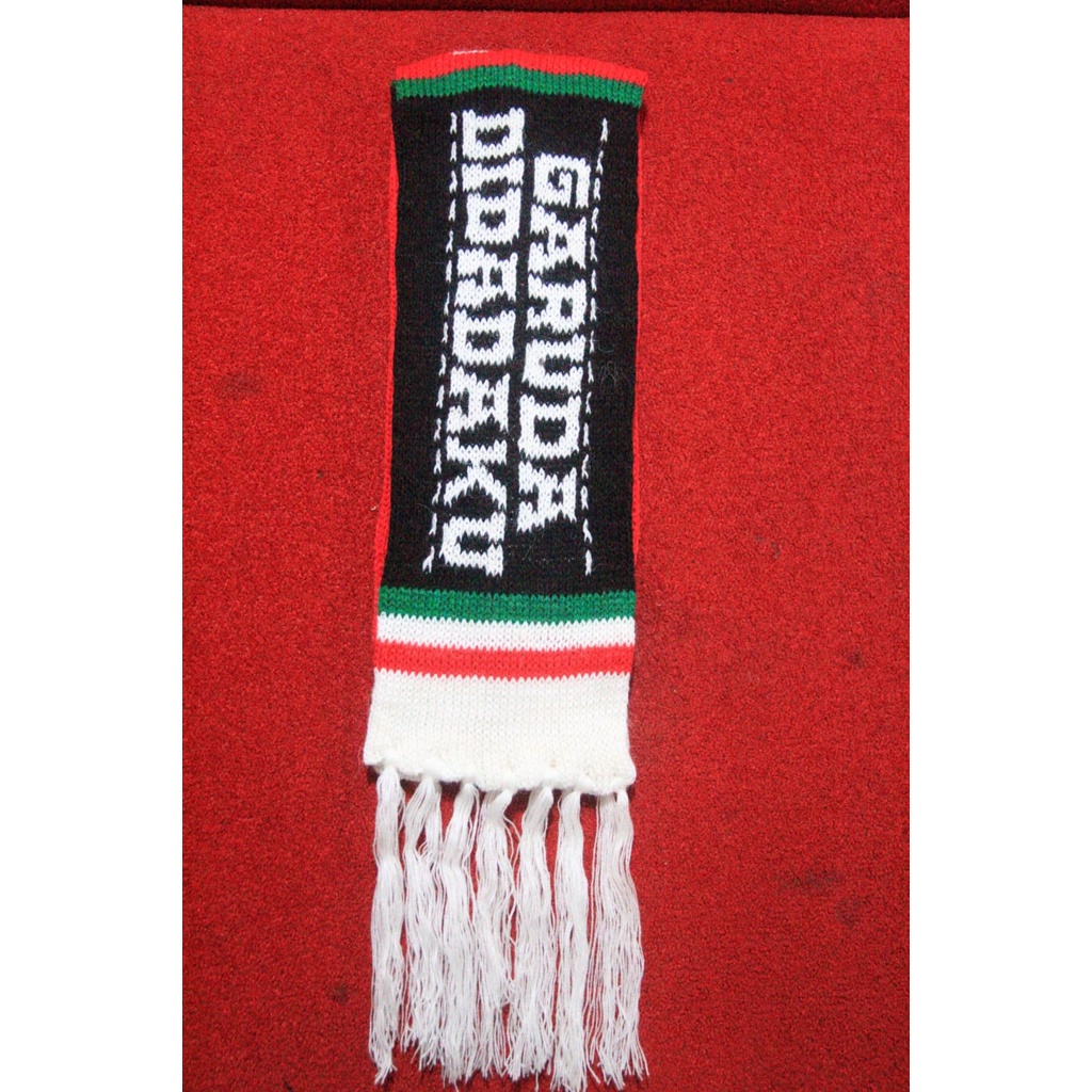 SYAL RAJUT SCARFT SUPORTER TIMNAS INDONESIA  MIN ORDER 10 PCS