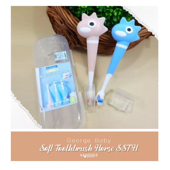 George Baby Soft Tooth Brush Horse / Sikat Gigi Lidah Bayi