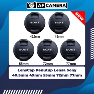 Lens Cap Tutup Depan Lensa Sony 40.5mm 49mm 55mm 72mm 77mm E Mount Alpha Nex Full Frame Mirrorless Sony