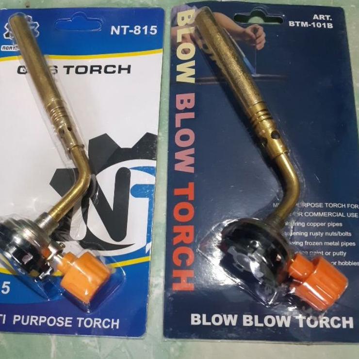 Original kepala las kaleng blow gas torch untuk las / bakar barbeque 