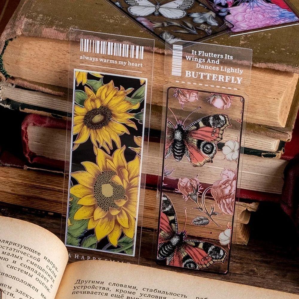 [Elegan] Transparan Bookmark Siswa Alat Tulis Buku Anak Penanda Halaman Holder Membaca Bookmark Membaca Asisten Perlengkapan Sekolah Label Halaman