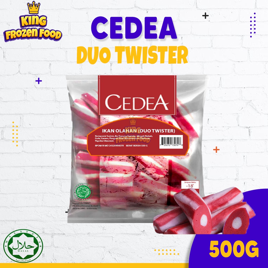 

Cedea Duo Twister Ikan Olahan Isi 500G