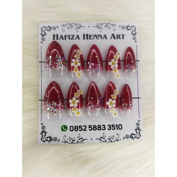 Alas kertas tebal nail art bisa riques nama minim order 28 pcs