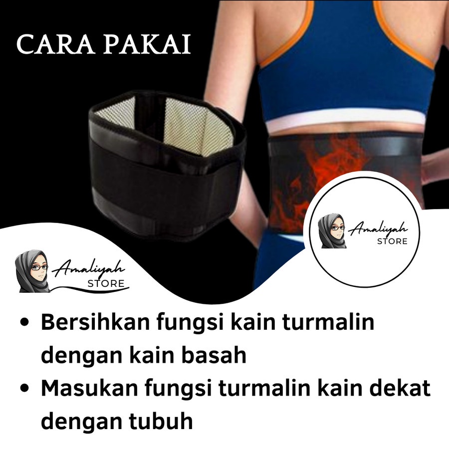 Korset Lumbal Tulang Belakang Alat Terapi Pinggang Wanita Dan Pria Untuk Sakit Pinggang Syaraf Kejepit Sabuk Pelurus Tulang Belakang Magnetik Batu Tourmaline Magnetic Original