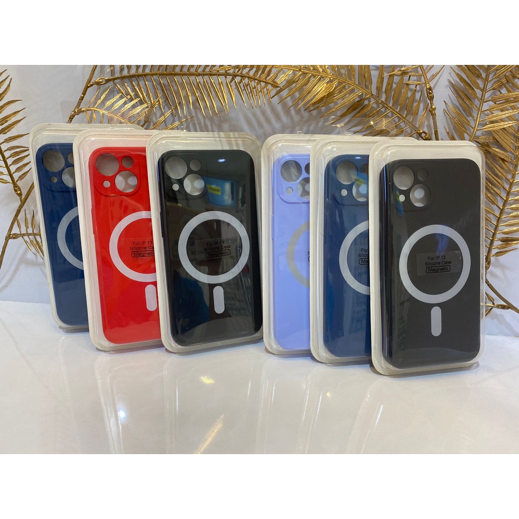 Silicone case magnetic iphone 13 softcase iphone 13 case magsafe
