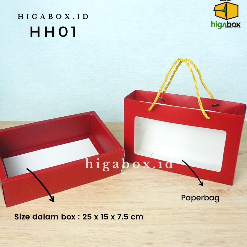 

➚ Box Cookies Hampers Natal Sliding paperbox paperbag set | Packaging dus toples kue kering Chrismast | HH01 ㅦ