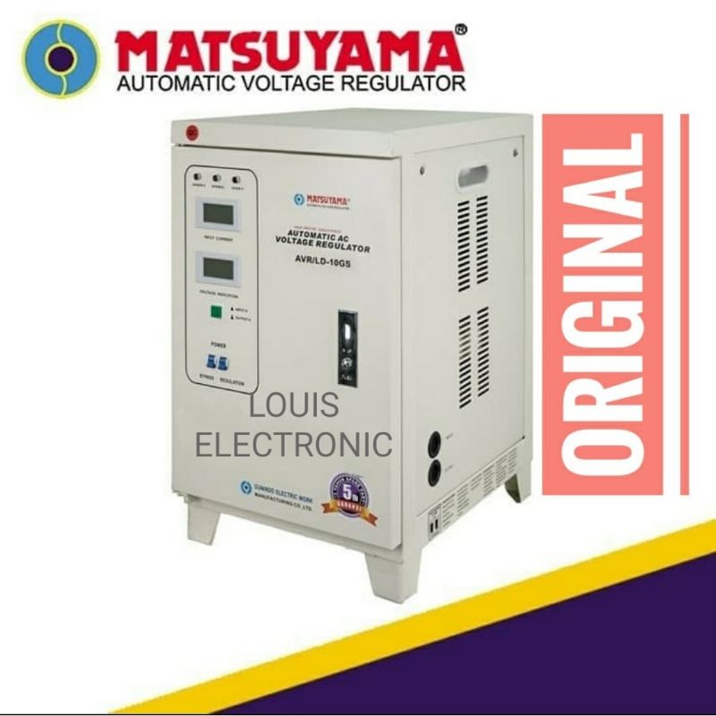 Stabilizer MATSUYAMA 10000 Watt AVR LD-10GS ( FREE BIAYA PEMASANGAN KHUSUS MEDAN)