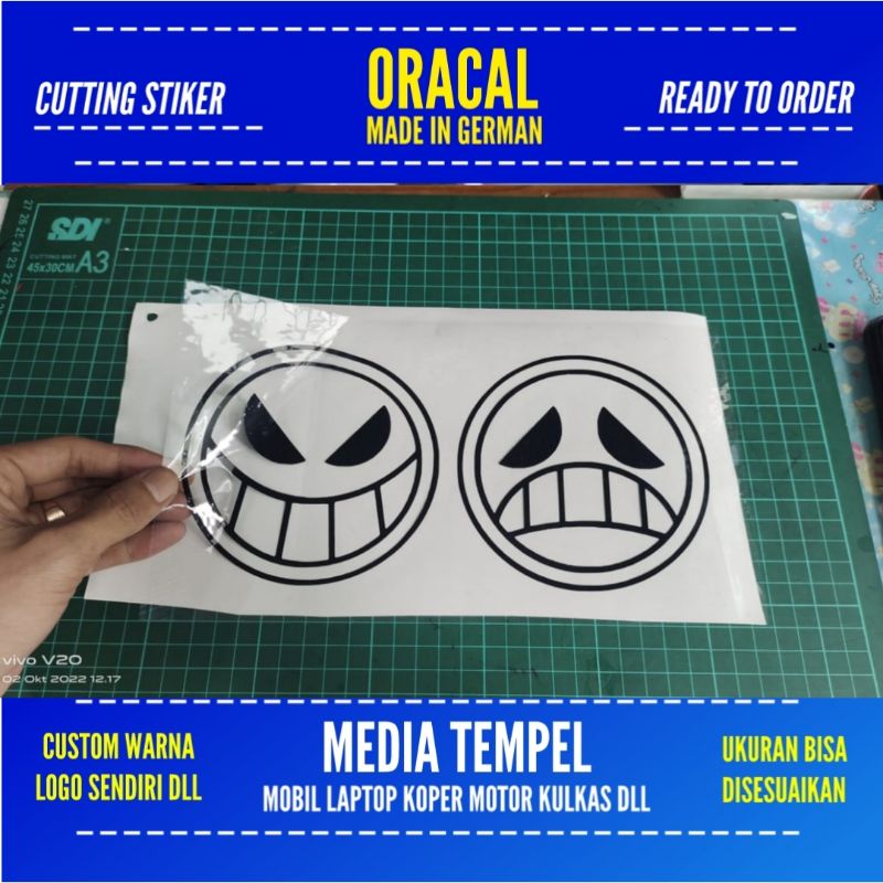 

STIKER ACE ONE PIECE 2 STICKER CUTTING TRANSPARAN 25 CM