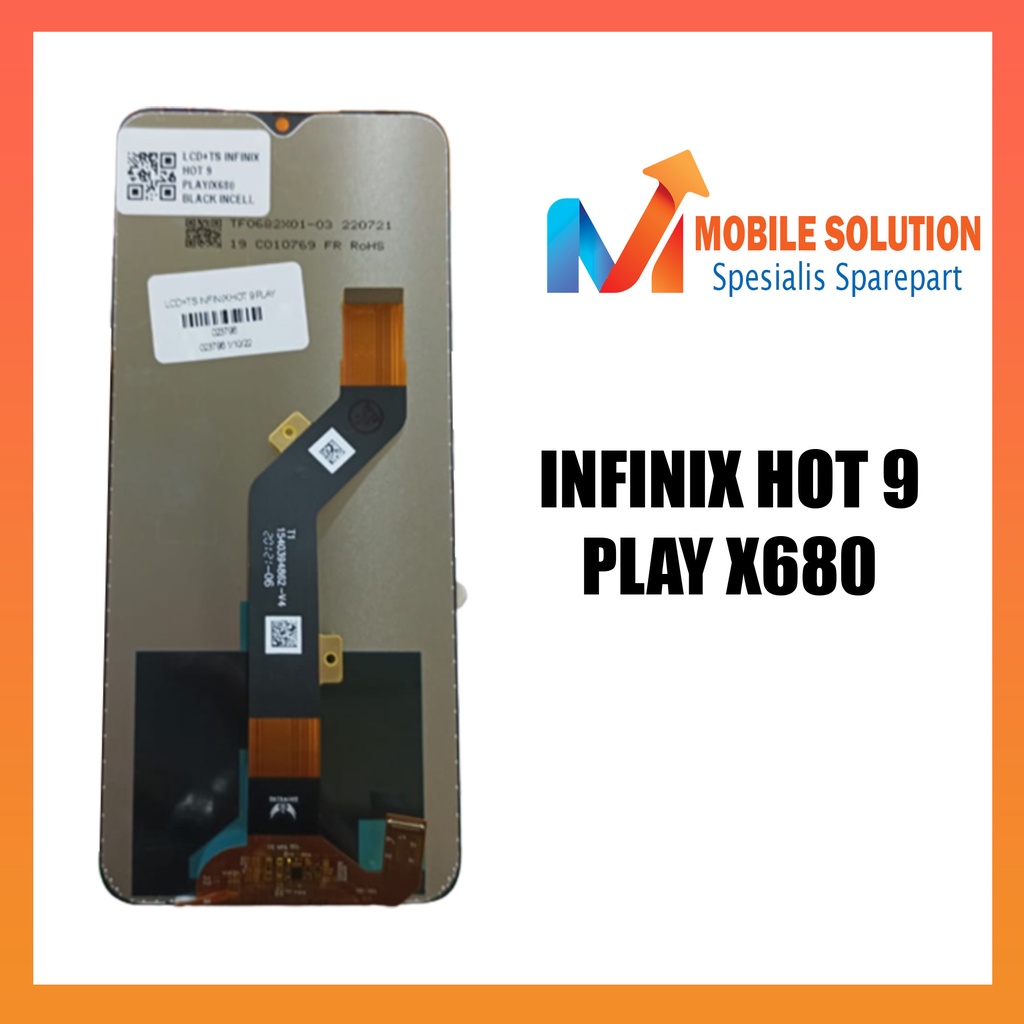 Grosir LCD INFINIX HOT 9 PLAY X680 GARANSI 1 bulan + packing / BUbbel