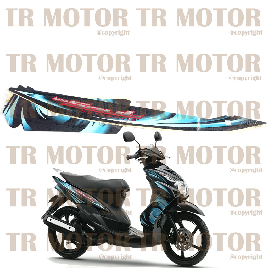 Stiker Motor Mio Soul 2007 Sticker Striping Lis Full Set Motor