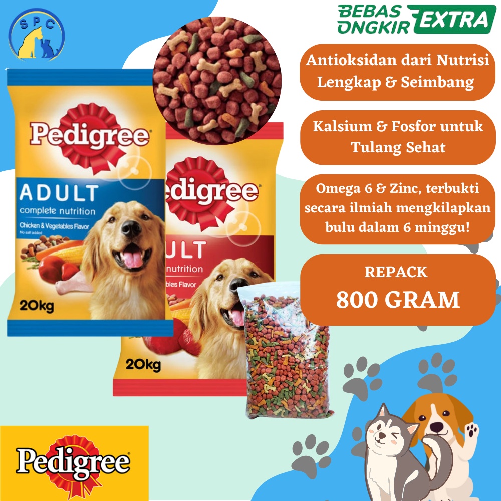 PEDIGREE Makanan Anjing Dog Food Premium Repack 800 Gram