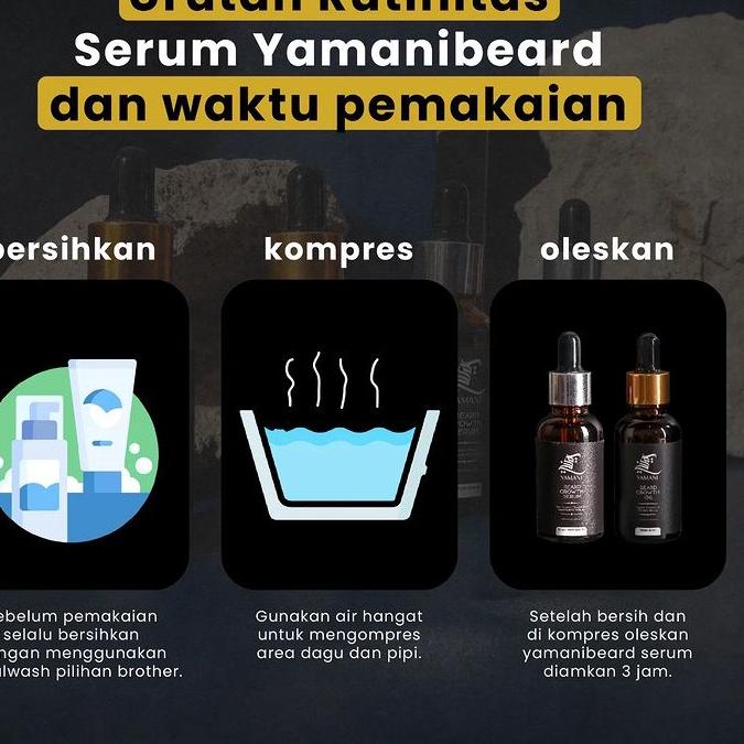 Top Product--[FREE ONGKIR] COD Yamani Beard Growth Oil Penumbuh Brewok Alis dan Rambut Pria Cepat