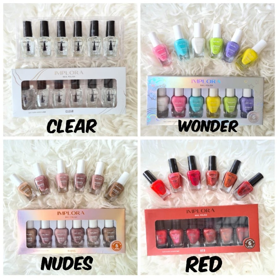 KUTEKS / PEWARNA KUKU/ NAIL POLISH IMPLORA NUDES WONDER CLEAR RED 8ML