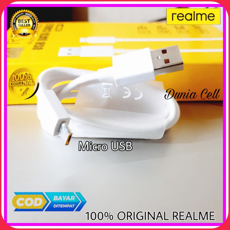 Kabel Data Realme C11 C12 / C15 Fast Charging Original 100%  Micro USB