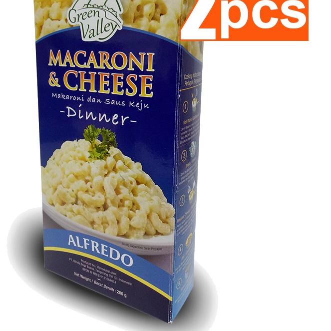 

Quality Control✅Green Valley Macaroni and Cheese with Alfredo Sauce 200 Gr (2 Pcs)|SQ1