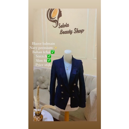 blazer balmain Import navy