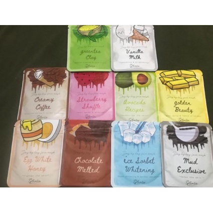 MASKERBYLEA LEA GLORIA ZIPLOCK MASKER BUBUK WAJAH 10 VARIAN - BPOM | FADHILAH SHOP BJB