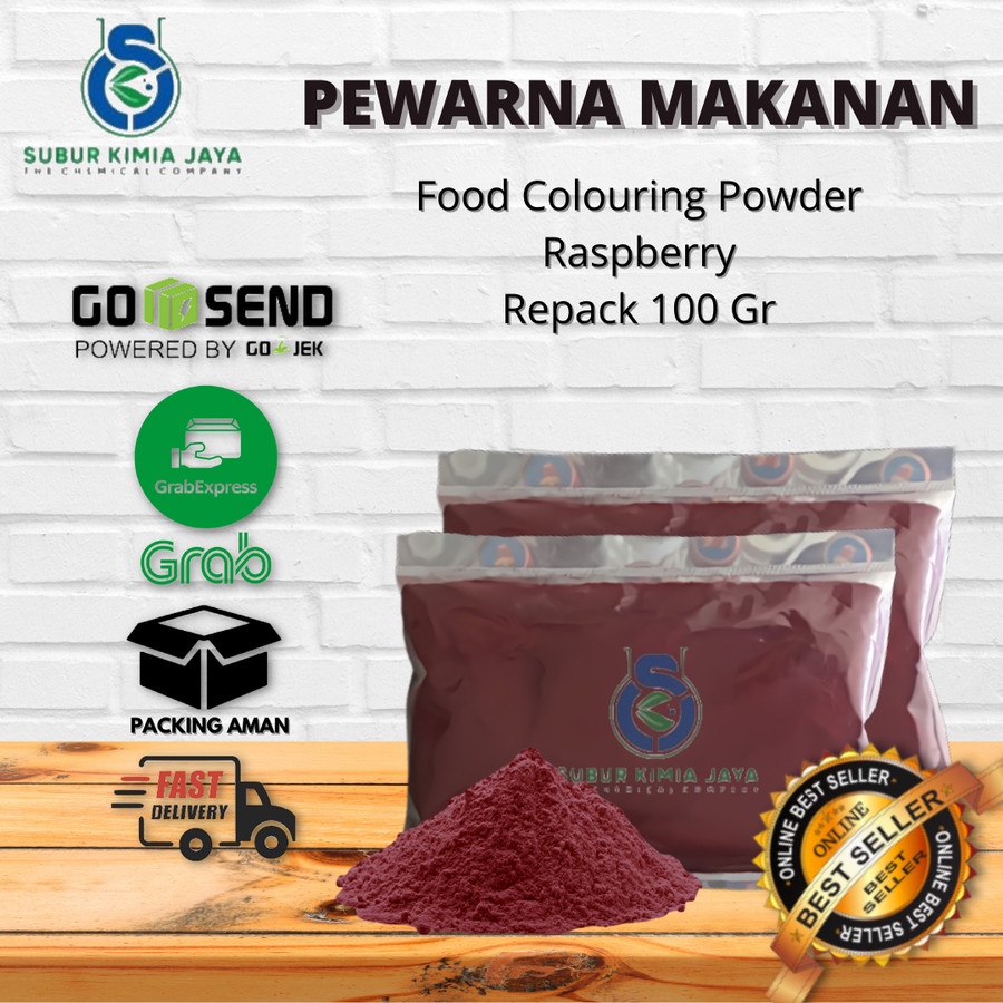 Pewarna Makanan Bubuk Red Rasberry Merah (100gram)