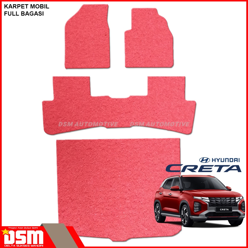Karpet Mobil Mie Hyundai Creta - Full Bagasi / Karpet Mie Coil Mat Super Tebal High Quality
