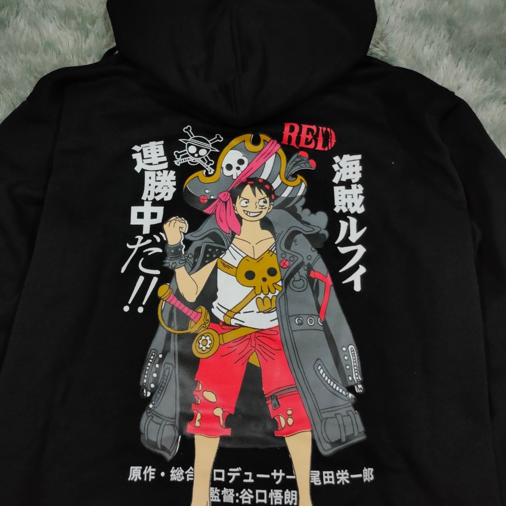 sasuke_id&gt; hoodie anime one piece luffy smile ready M L XL XXL bigsize Terbaru 2022 Termurah