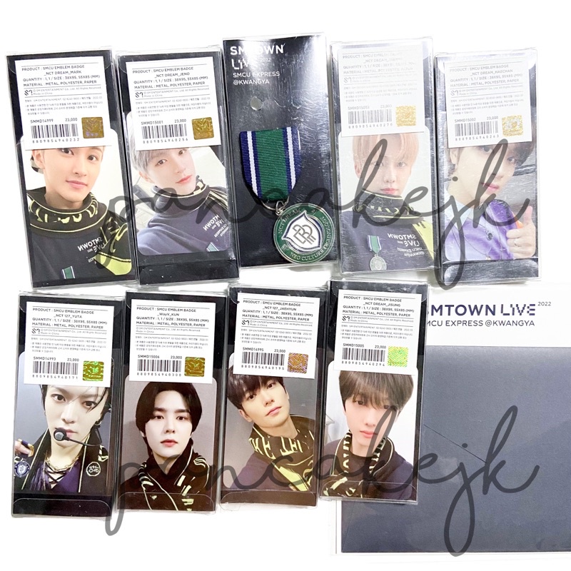 [ READY‼️ ] smcu express nct 127 dream ar ticket sealed emblem [ jeno winwin chenle jaemin haechan m