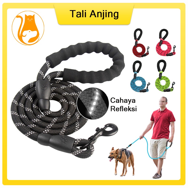 Hugopet Tali Anjing Leash Rope 1.5 meter Tali Tuntun Harnes Rantai Anjing Kucing Hewan Pet Belt