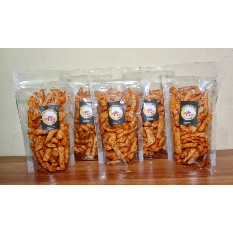 

Basreng Daun Jeruk Rasa Pedas dan Asin Ukuran mini 60gr