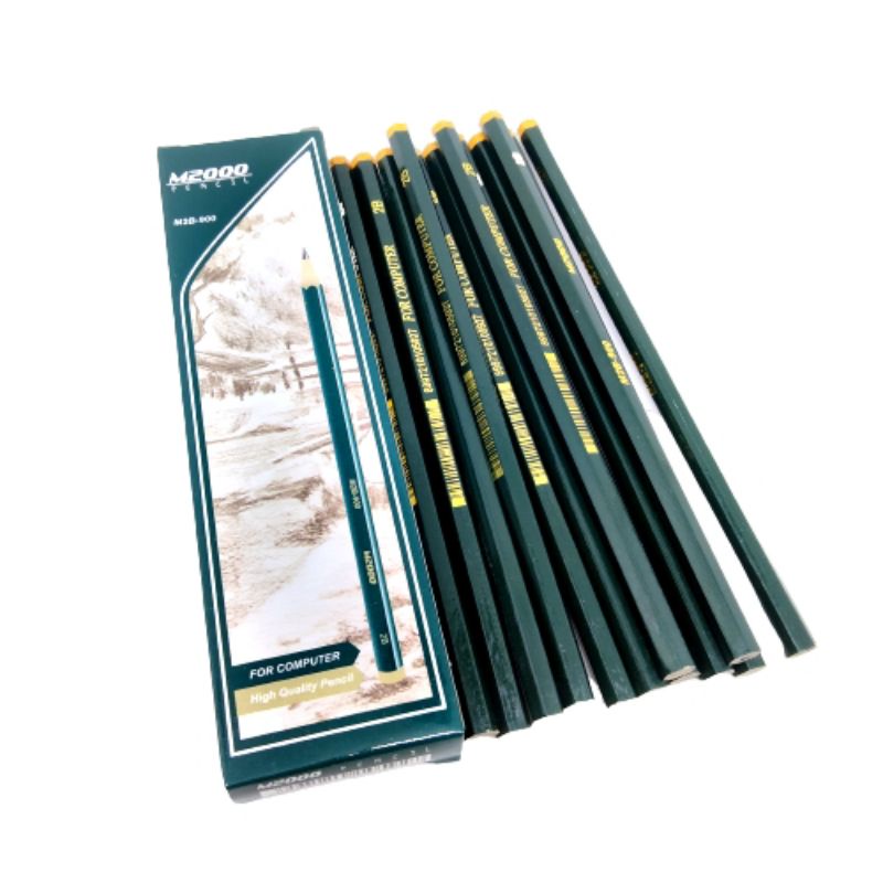 [ERA] Pensil 12pcs Pensil 2B For Computer High Quality M2000