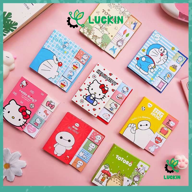 

Luckin Pembatas Buku Memo Karakter / Sticker Notebook Hadiah / Sticky Notes pad Catatan Tempel Lucu