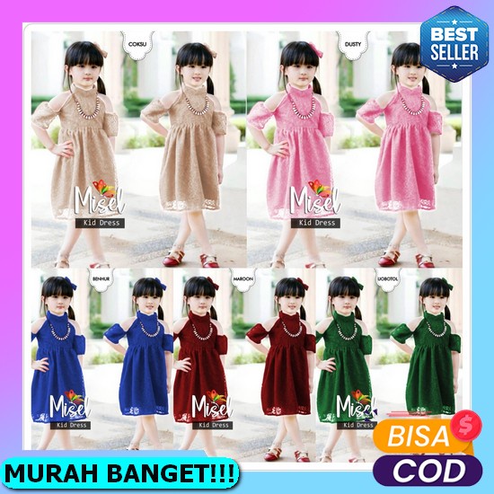 Kd St Caca Ks Baju Anak Perempuan Dress Baju Anak Umur 7 8 9 10 Tahun Pesta Natal Anak Cewek Lucu Dr