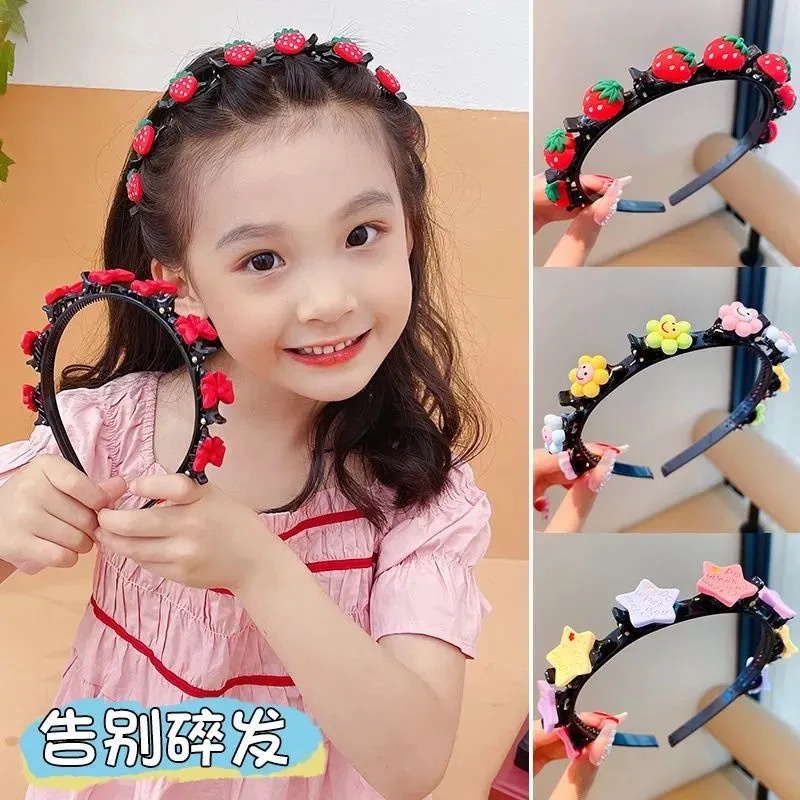 BANDO FASHION KOREA RAMBUT 2IN1 AKSESORIS WANITA ANAK DEWASA KARAKTER CANTIK (VC)