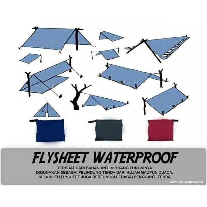 flysheet tenda 4 x 6