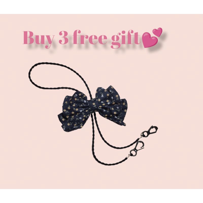 Mini Konektor Masker Lace Korea / Strap Vintage Sailor Bow