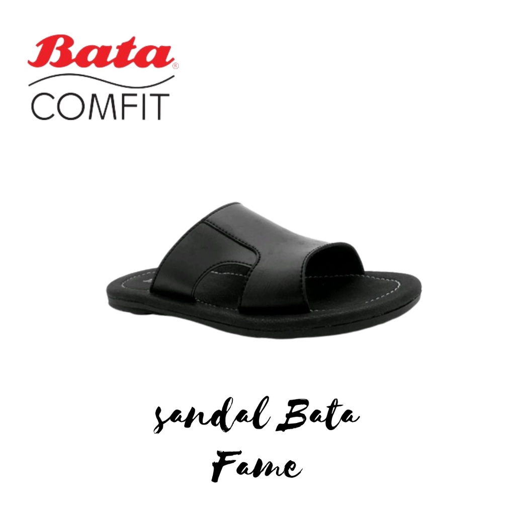 Sandal Bata Pria Fame Hitam