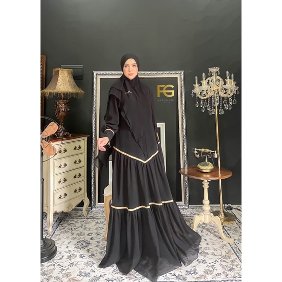 Gamis syari original by FARGHANI PREMIUM - gamis syari farghani
