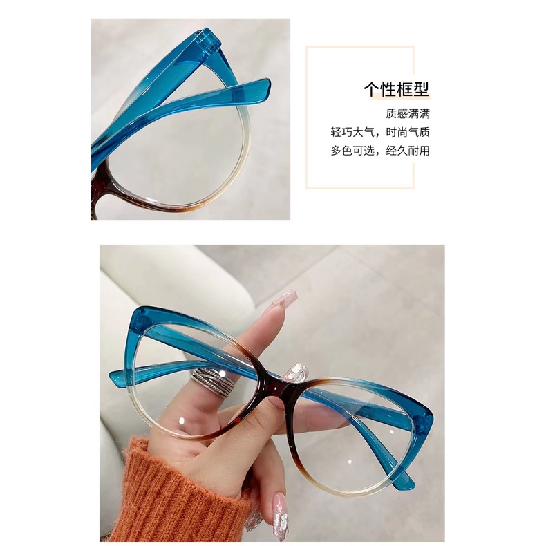 Rowling(ka-292)Kacamata Cat Eye Terbaru  Anti-Radiasi Blue Light Wanita/Pria Import Kacamata Fashion