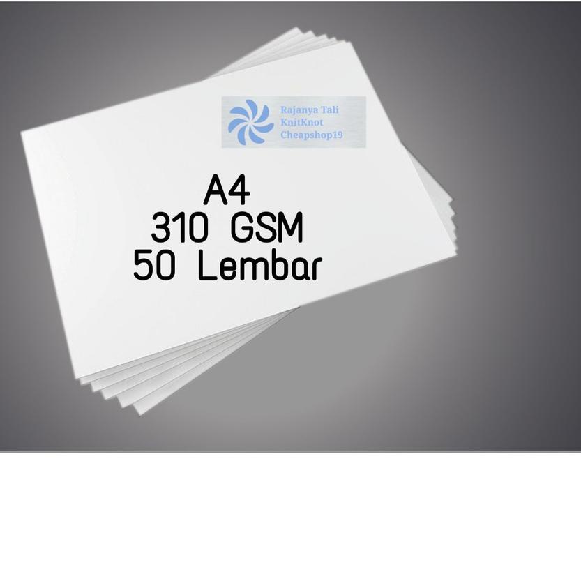 

EXCLUSIVE!310 GSM Kertas Art Paper / Carton / Karton A4 Putih Glossy 310GSM|SQ7