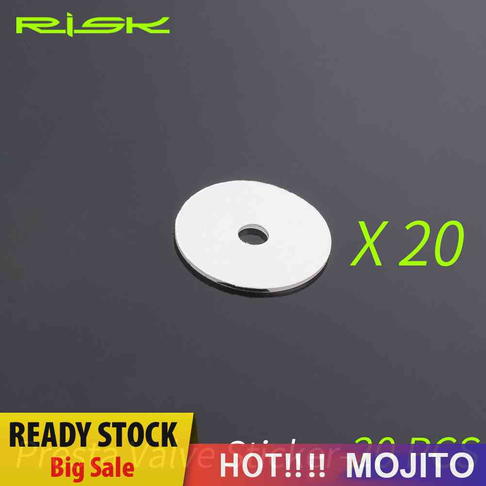 Risk 20pcs Stiker Pentil Presta Untuk Ban Sepeda Gunung