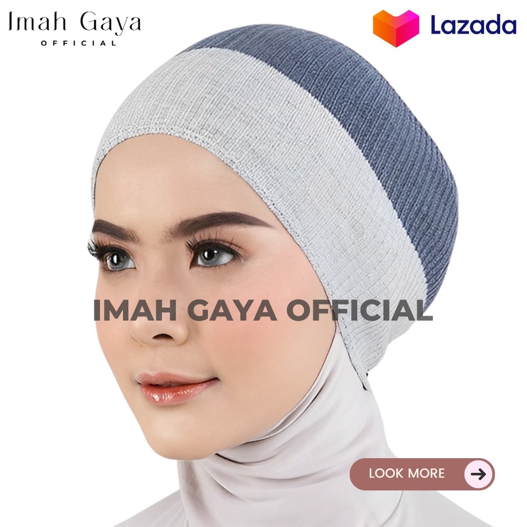 COD CIPUT RAJUT DUA WARNA BANDANA INNER HIJAB PREMIUM