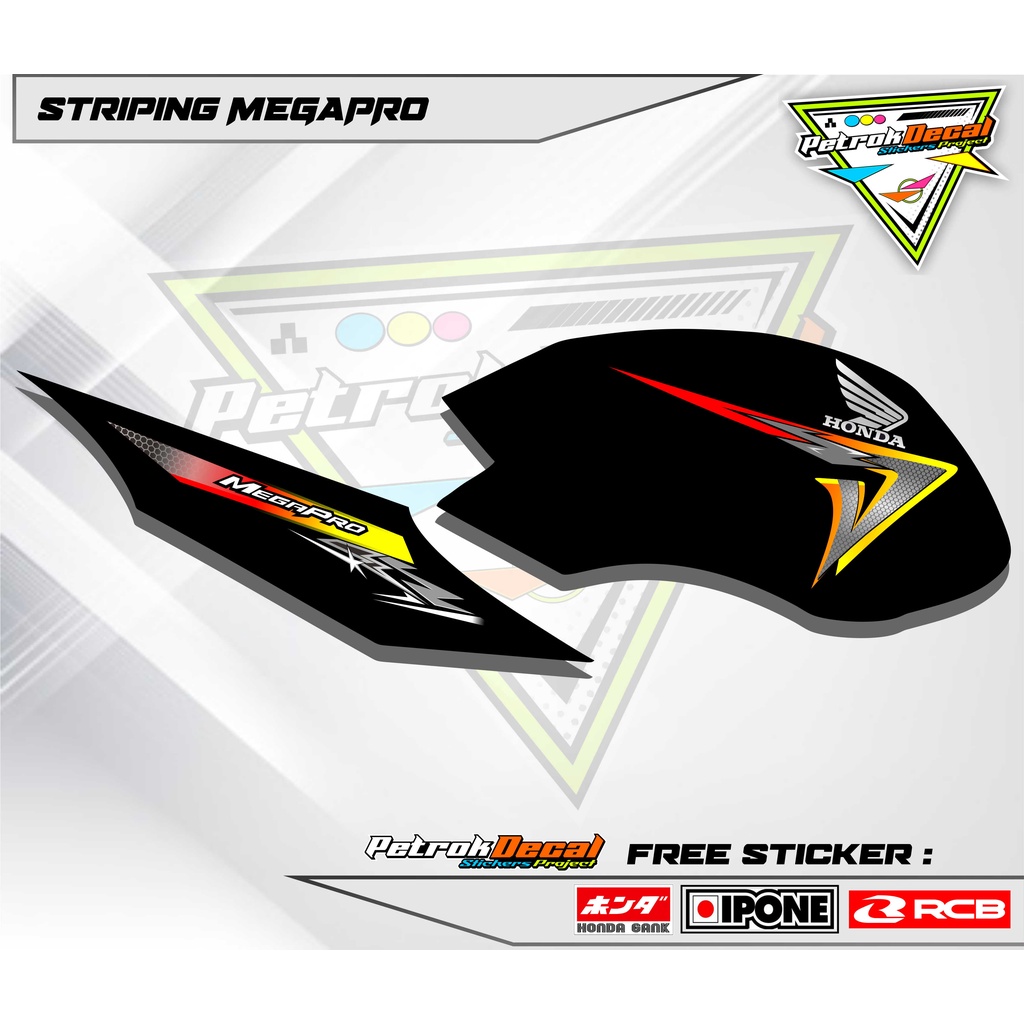 STRIPING VARIASI MEGAPRO PRIMUS LIST STICKER HOLOGRAM MEGAPRO