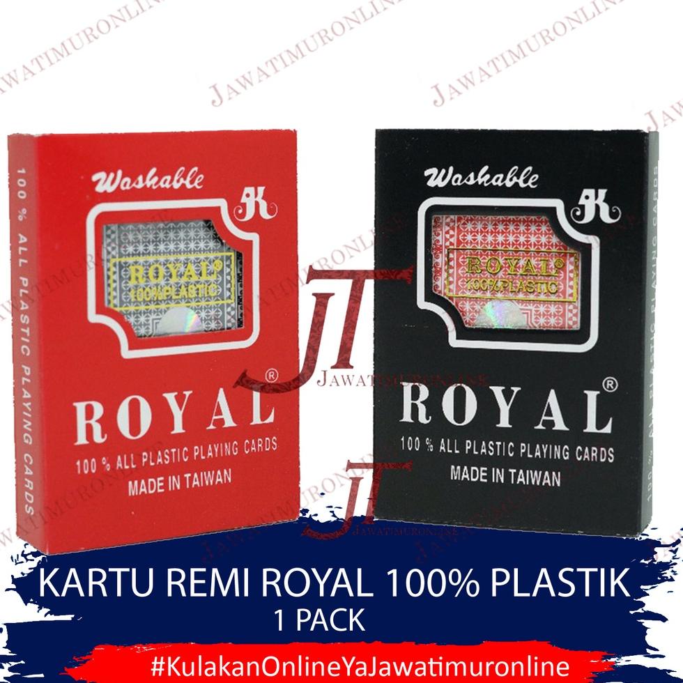 KKC.18Oc22ˢ ‑ Kartu Remi ROYAL Plastik / Remi ROYAL Full Plastik