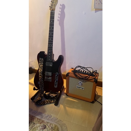Fender Telecaster Blacktop Mexico dan Amply Orange Crush 12