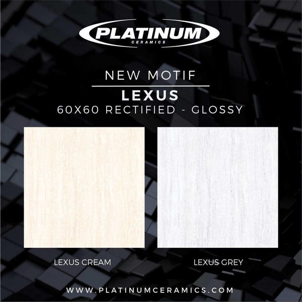 KERAMIK LANTAI 60X60 LEXUS / PLATINUM / GLOSSY / KW1