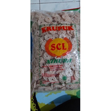 

kerupuk SCL kecil mentah repack 1kg / kerupuk mawar