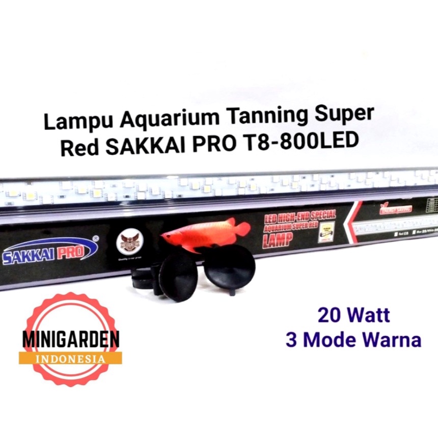 SAKKAI PRO T8-800 DUS ABU LAMPU TANNING CELUP IKAN ARWANA LAMPU LED